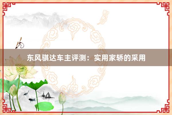 东风骐达车主评测：实用家轿的采用